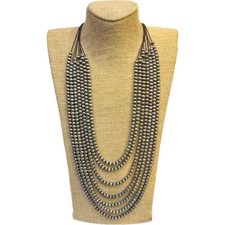 Multi-Strand Beaded Necklace