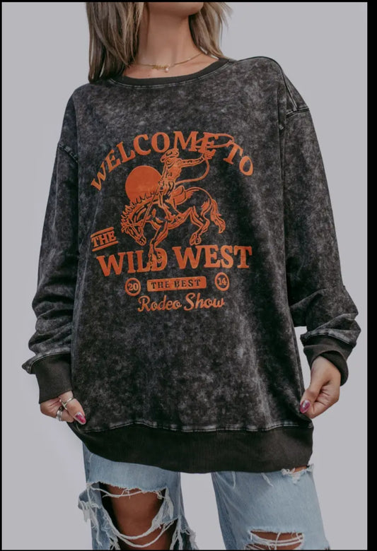 Welcome to the wild west crew sweatshirt